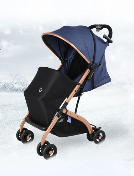 Multifunctional Baby Stroller High Landscape Stroller Folding Carriage Gold Baby Stroller Newborn Stroller