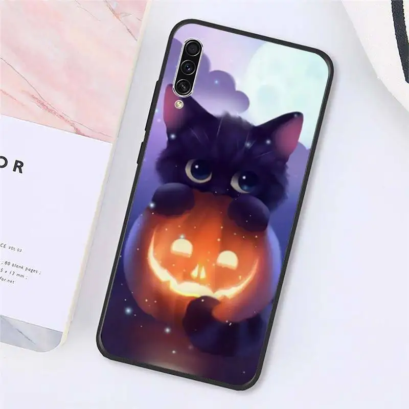 

Lovely Animal Cat Phone Case For Samsung galaxy S 9 10 20 A 10 21 30 31 40 50 51 71 s note 20 j 4 2018 plus