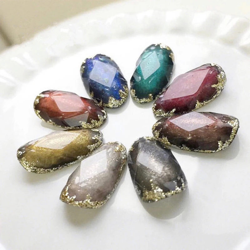 1 лист трафарет для ногтей с драгоценными камнями направляющие форма маникюра