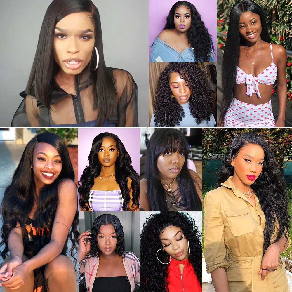 Али sugar натуральные перуанские волосы объемная волна 3 пучка с закрыванием 4*4