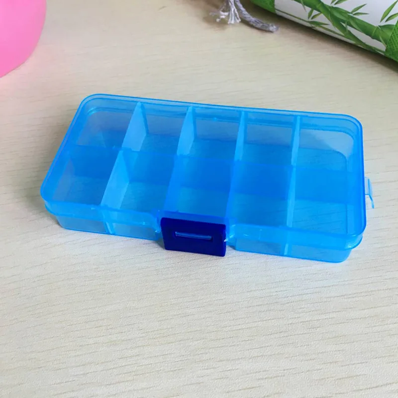 1 шт. 10 сеток регулируемая коробка для ювелирных изделий бусины таблеток Nail Art Tips