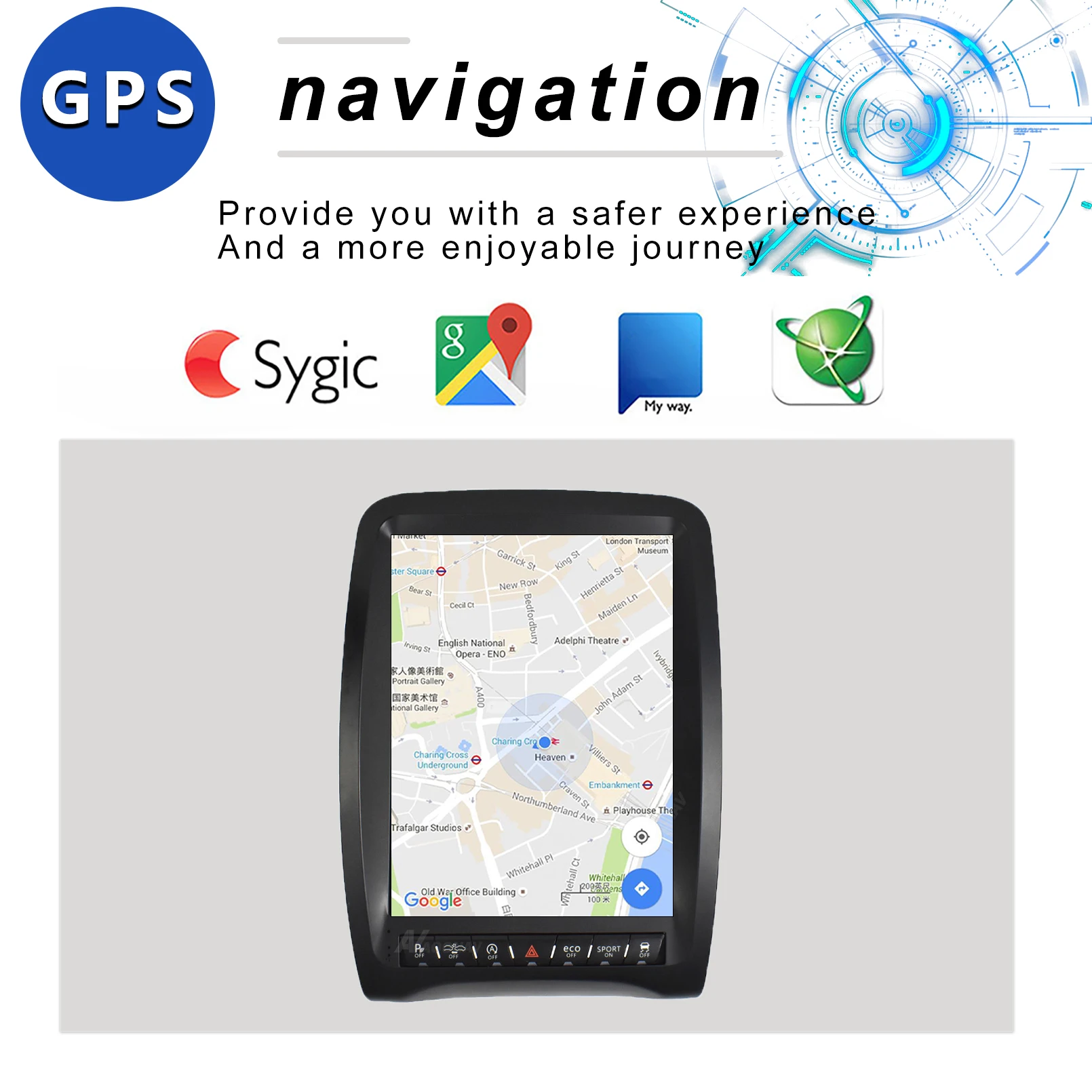 Tesla стиль вертикальный умный автомобильный радиоприемник для DODGE Durango 2011- 2018