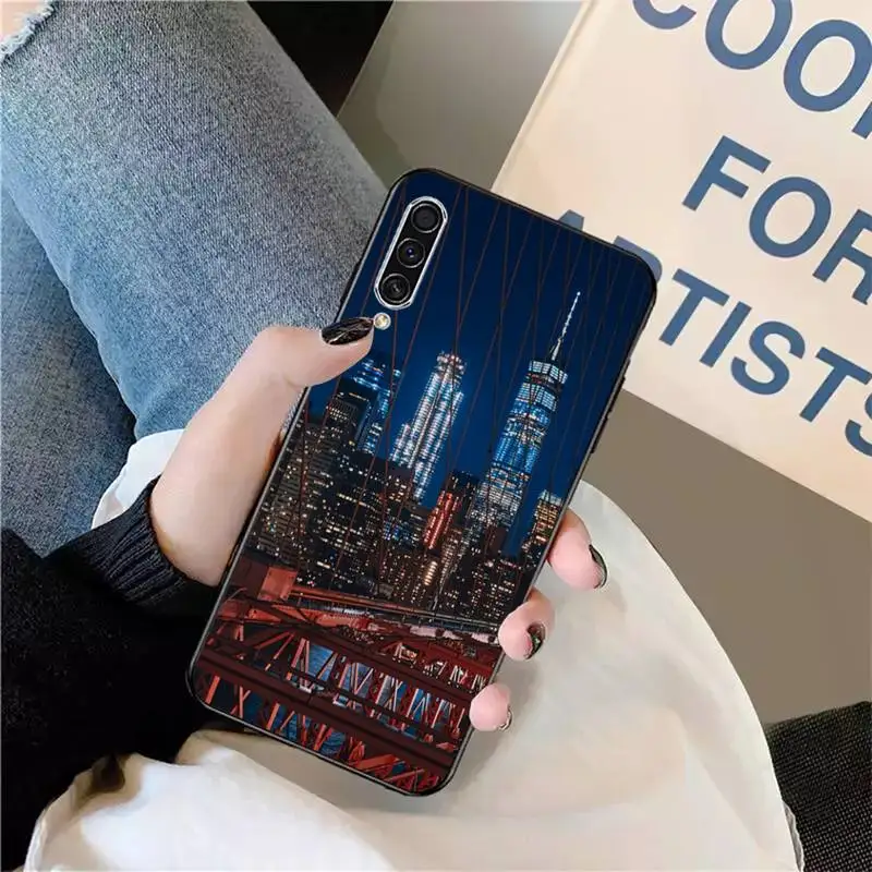 

New York City night light Phone Case For Samsung galaxy S 9 10 20 A 10 21 30 31 40 50 51 71 s note 20 j 4 2018 plus