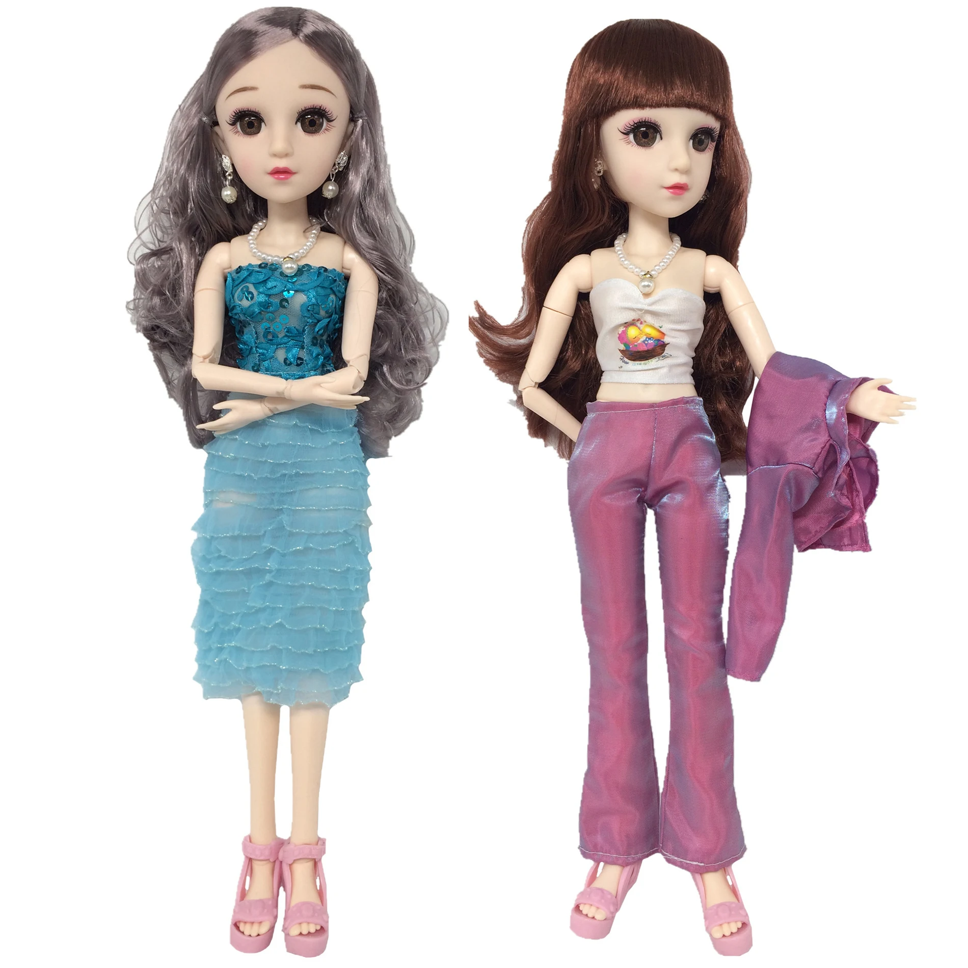 Красивое Кукольное платье для шарнирной куклы 42 см 45 48 одежда аксессуары детских