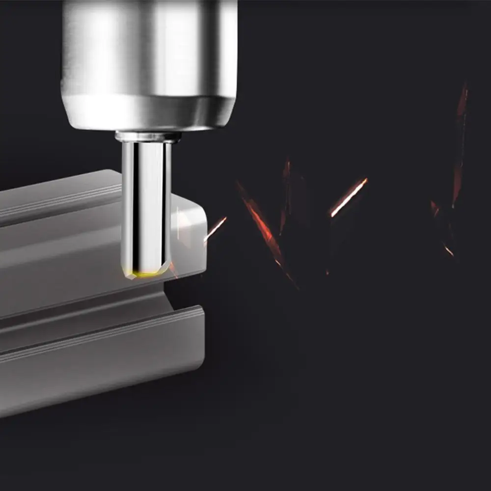 Фреза фрезерная с двумя зубьями прямые биты для работ по дереву и железу круглым