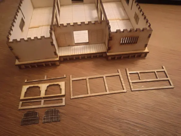 Настольные игры DIY кукольный домик миниатюрная деревянная сцена модель с 28 мм соотношение 1:56 для японских воюющих штатов Размер 22*18*12 см