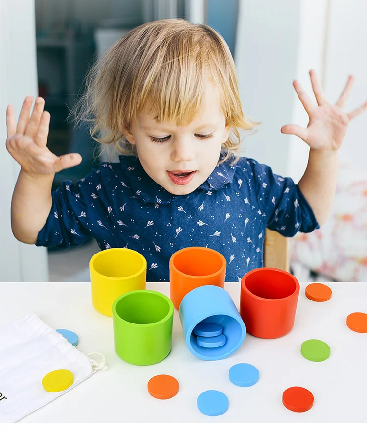 Новая игрушка montessori дошкольного обучения Цвет игра для малышей и детей постарше Ранние Обучающие деревянные Обучающие игрушки, подарки для детей