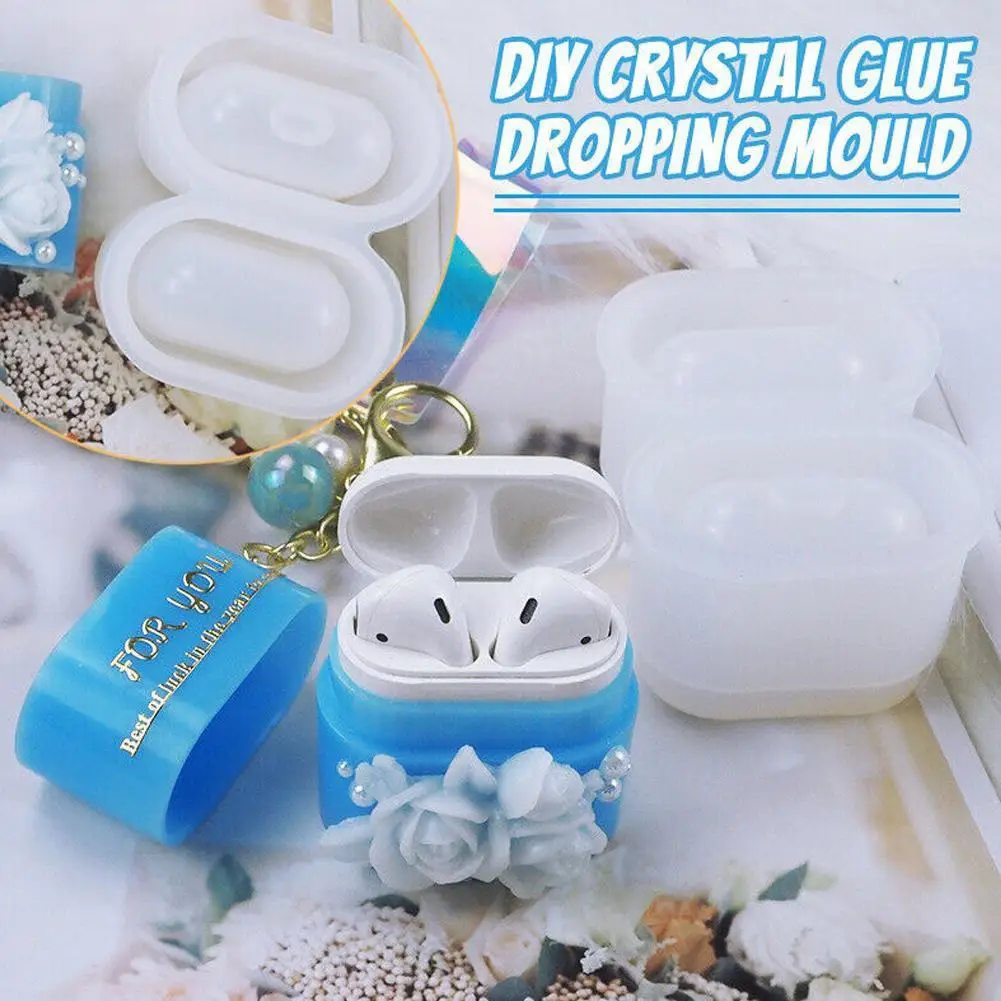 

1PC Diy Mold Silicone Resin Mold For AirPods 1 & AirPods Earphone Protective Case Resin Mold Epoxy Casting Mold