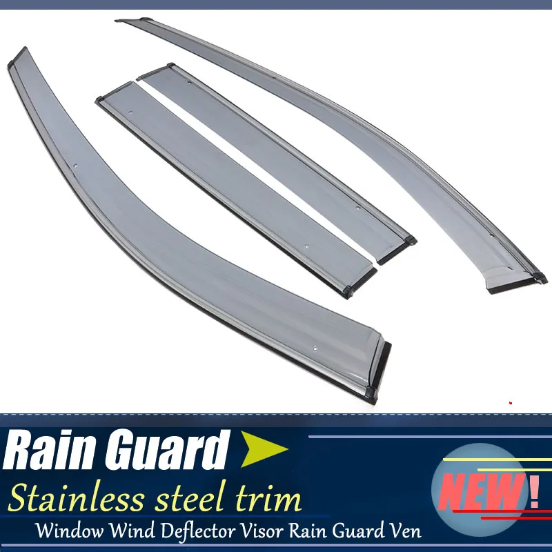 For AUDI A3 /Rain Guard Window Sun Shade Visor Wind Strip High Quality Smoke Window Rain Visor Car Styling Accessories 2014-2017