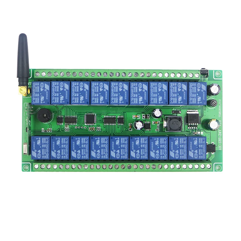 DC 12V 24V 18 CH 18CH RF Беспроводная лампа 4 X передатчик + приемник 315/433MHZ мгновенный