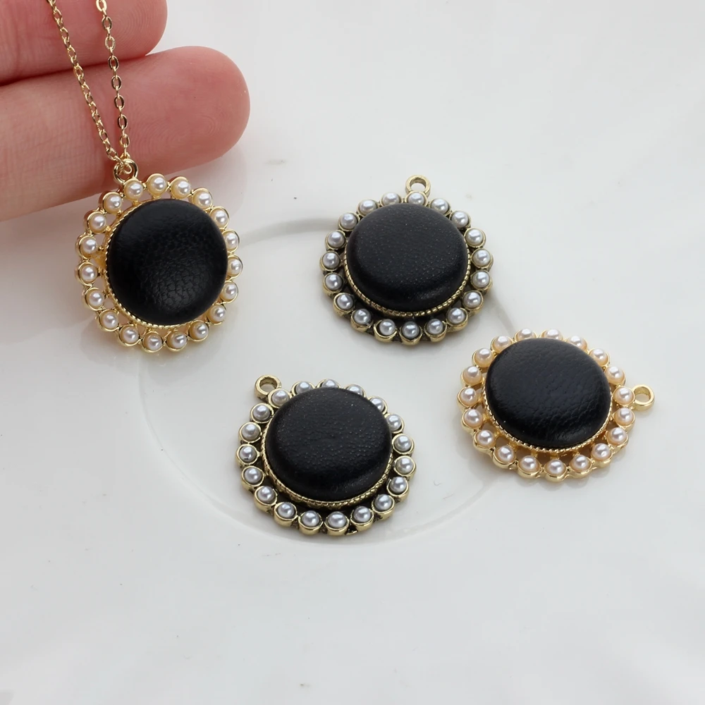 

Подвеска из цинкового сплава в стиле ретро, подвеска с круглым жемчугом, 6 шт./лот, аксессуары для изготовления ювелирных изделий «сделай сам...