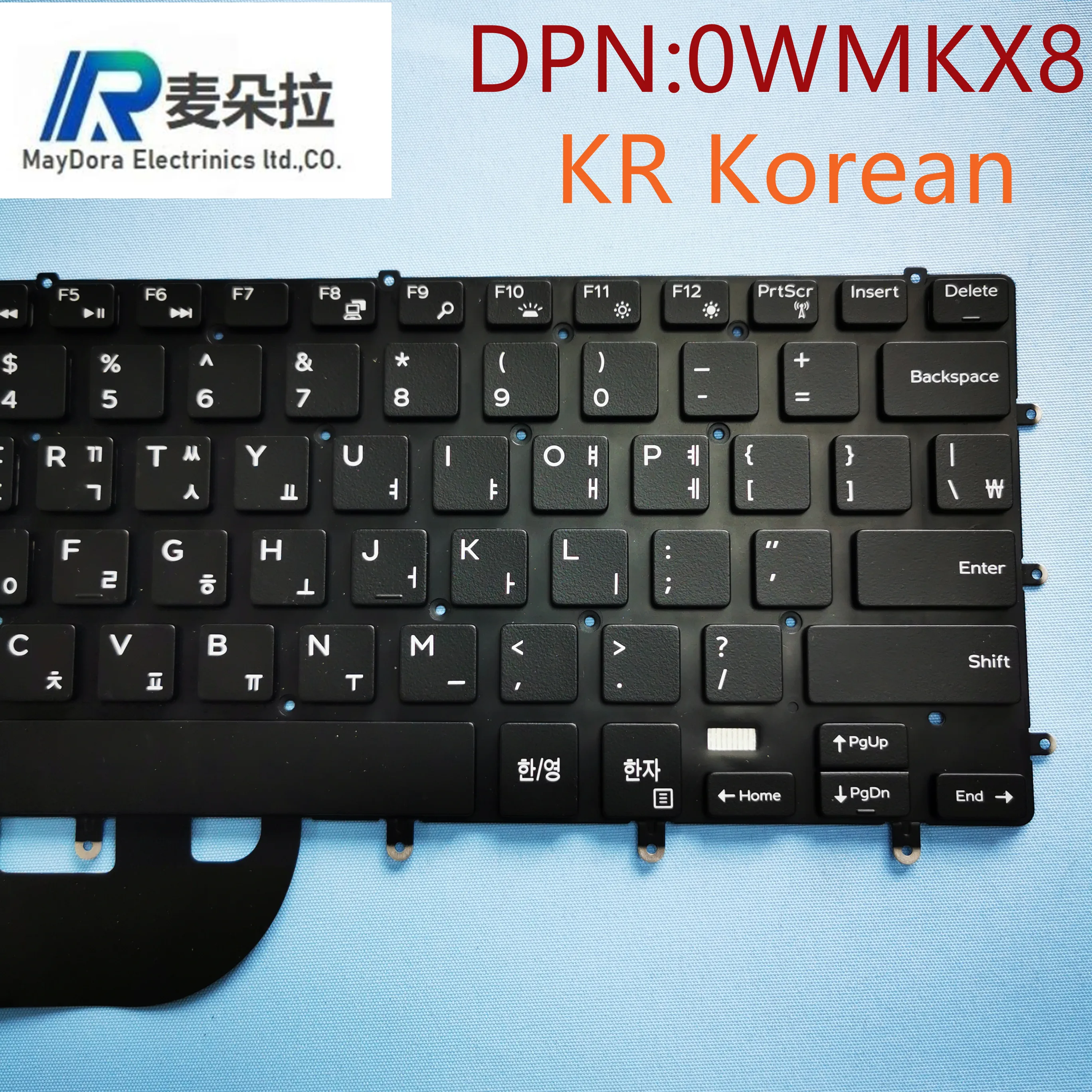 Клавиатура KR Корейская с подсветкой для ноутбука DELL XPS15 9550 9560 9570 PRECISION 5510 5520 5530