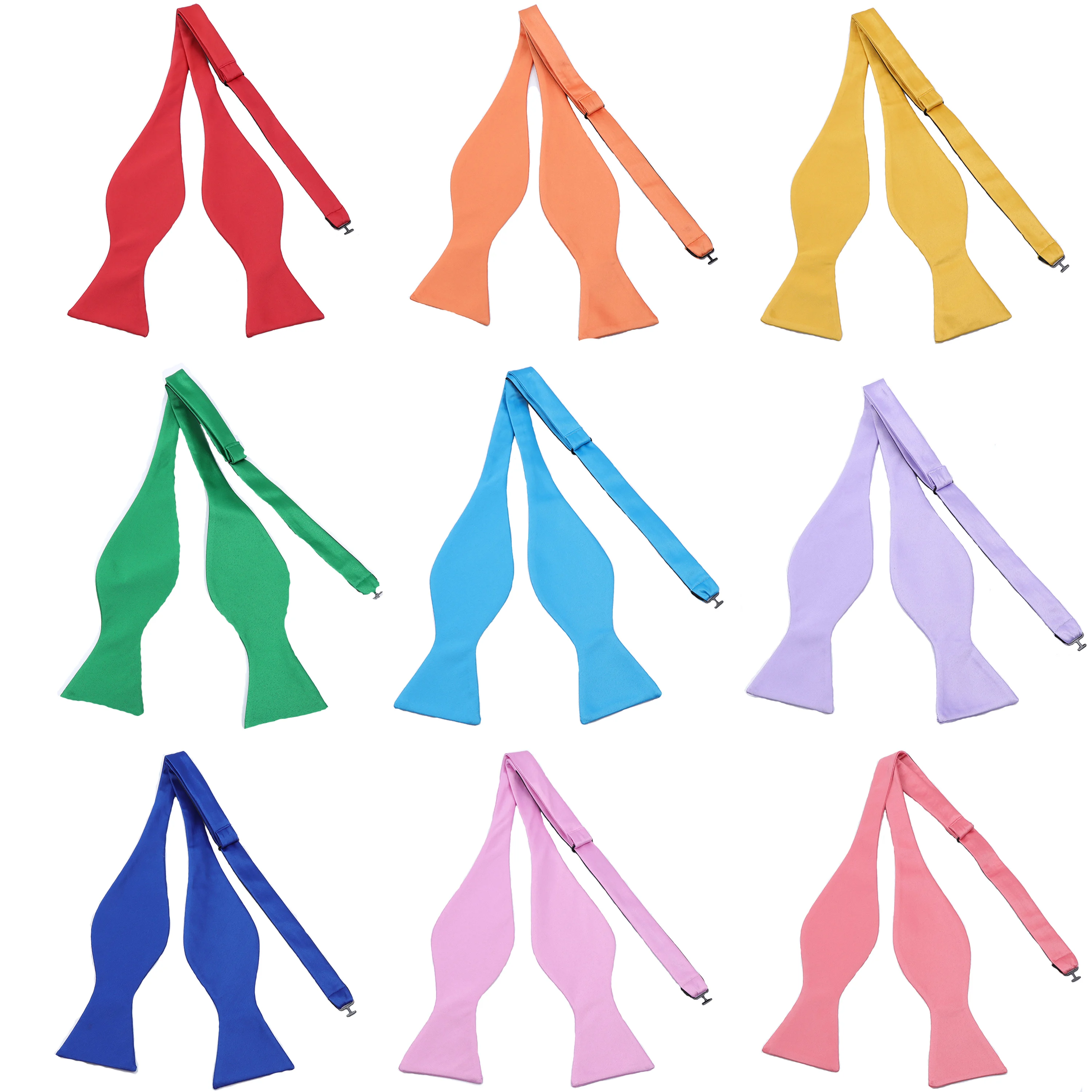 

Fashion Butterfly Candy Solid Color Party Wedding Gourd Bowtie Super Soft Bowknot Wholesale Tuxedo Suit Accessories Gift For Men