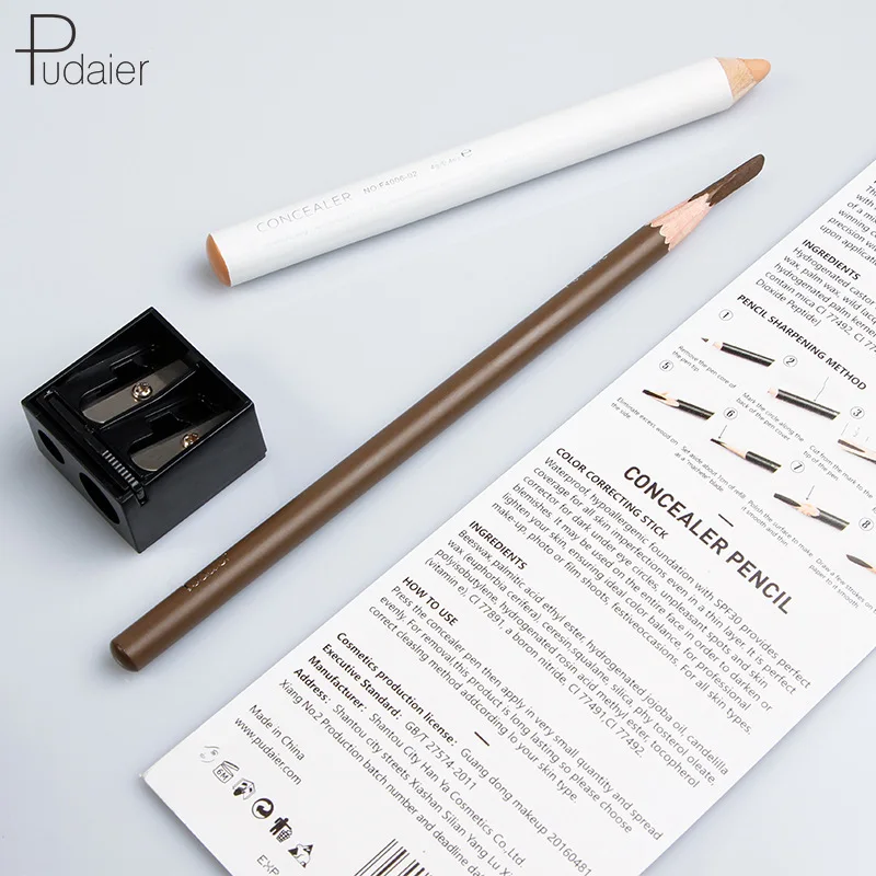 Карандаш Pudaier для бровей с двойным эффектом Корректирующее покрытие натуральный