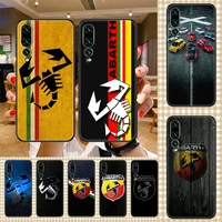 italy sports car abarth logo phone case for huawei p mate p10 p20 p30 p40 10 20 smart z pro lite 2019 black pretty hoesjes