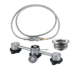 Бутановый адаптер 3 в 1, удлинитель, шланг, разделенный адаптер печи, газовый картридж, головка для преобразования наконечник-переходник бутылки, бутановый конвертер