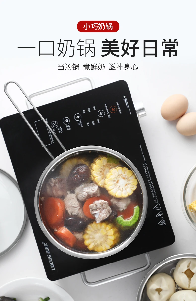 

Stainless Steel Soup Stock Pots Lid Milk Nonstick Breakfast Induction Cooker Soup Stock Pots Stew Sartenes Home Garden DG50TG