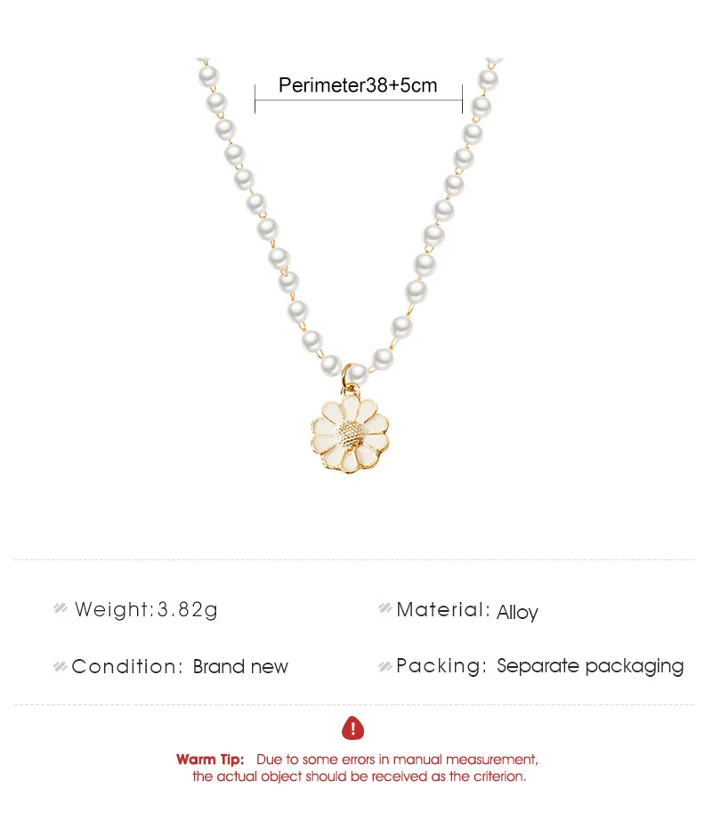 ZYZQ романтический маленький кулон в виде ромашки Ожерелье Милые украшения цветов