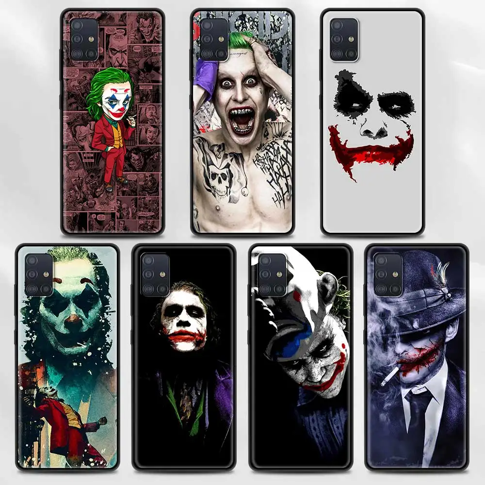 

Case For Samsung A71 A52 A51 A91 A72 A41 A42 A31 A32 A21s A21 A12 A11 A02 A02s A01 Black TPU Shell Clown Joker