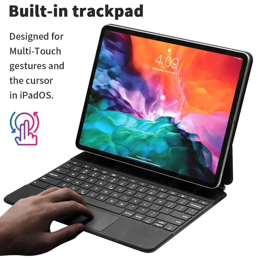 

New For Apple Magic Keyboard For iPad Pro 12 9 Case 2021 iPad Pro 12.9 Case 3rd 4th 5th Generation Floating Design Trackpad