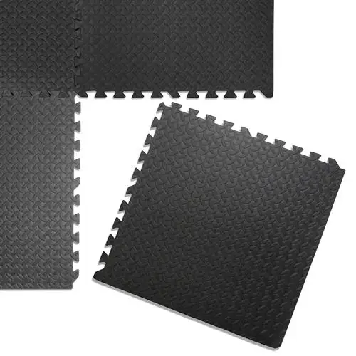 

Creative EVA Black 6pcs/ lot baby Foam Interlocking Exercise Gym Floor Play Mats Yoga Mats Protective Tile Flooring Carpet HWC