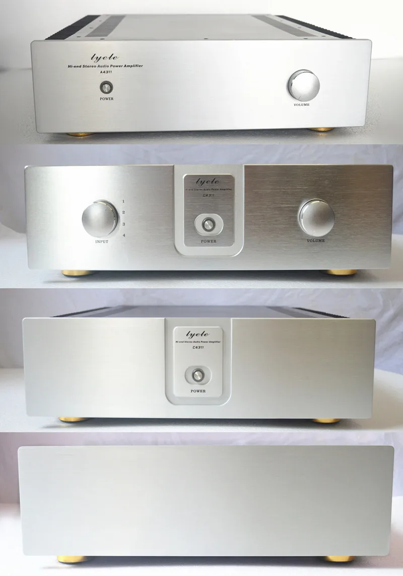

430*115*407MM home audio class A rear stage power amplifier chassis broadband on both sides of the heat sink