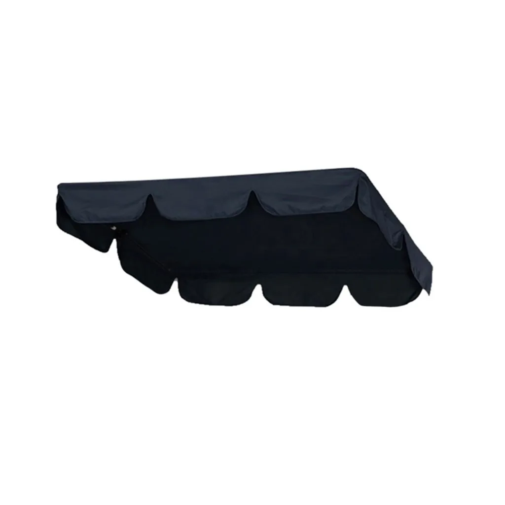 Двойной наружный садовый чехол для качелей сменный навес затеняющая ткань 142x120x18