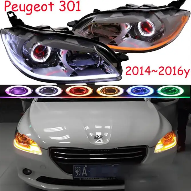 Model2 style Г. Автомобильный bupmer головной светильник для ≥geot301 головной светильник 301 автомобильные аксессуары светодиодный DRL HID ксеноновый противотуманный фонарь для 301 Головной фонарь P8 противотуманный светильник - Цвет: Model2 style