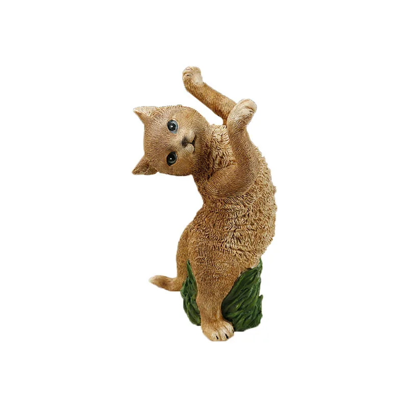 

Nordic Simulation Animal Simulation Cute Cat Fun Sculpture Decoration Living Room Bedroom Desktop Home Decor Ornaments