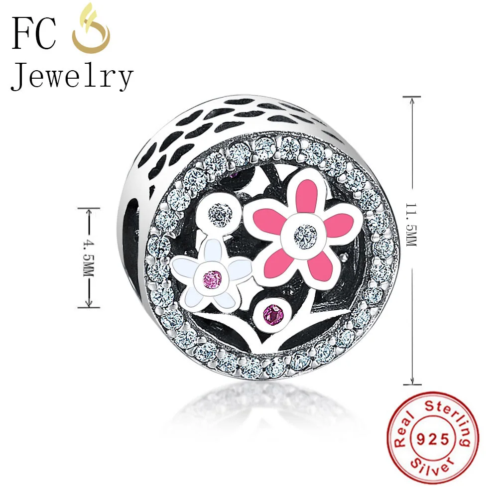 FC ювелирные изделия подходят оригинального бренда шармы браслет 925 серебро