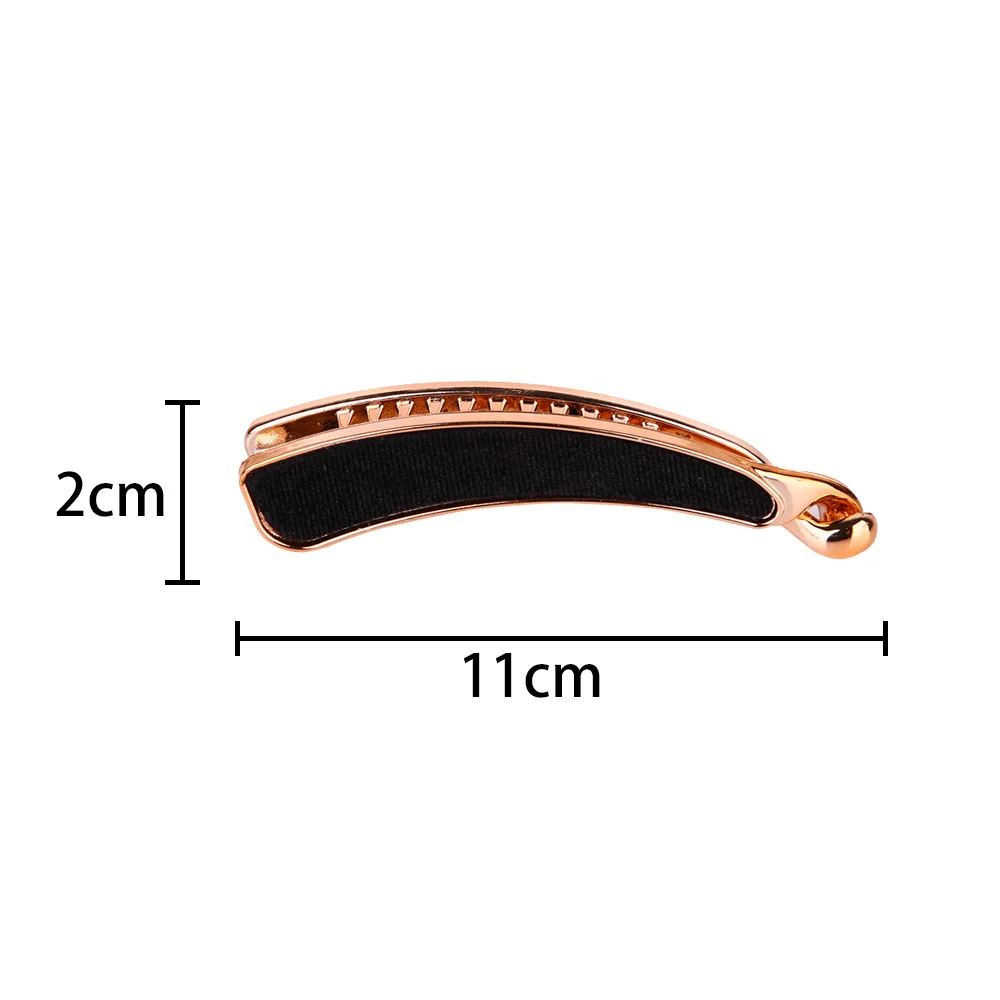 Новые модные роскошные золотые бархатные заколки для волос с бананами