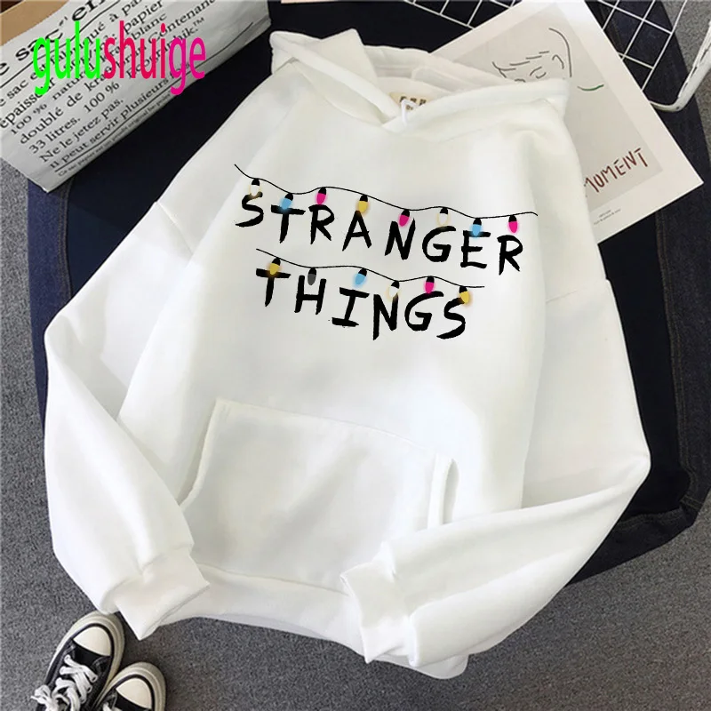 

Stranger Things Season 3 Harajuku Warm Hoodie Women Ullzang Eleven Upside Down Funny 90s Sweatshirt Graphic Fashion Hoody Female