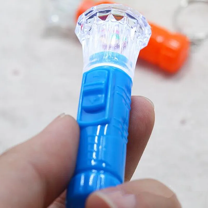 Light Flashing Key Rings Mini Flashlight Glow Keychains Children Light-Up Toys Party Favor Christmas Halloween | Дом и сад