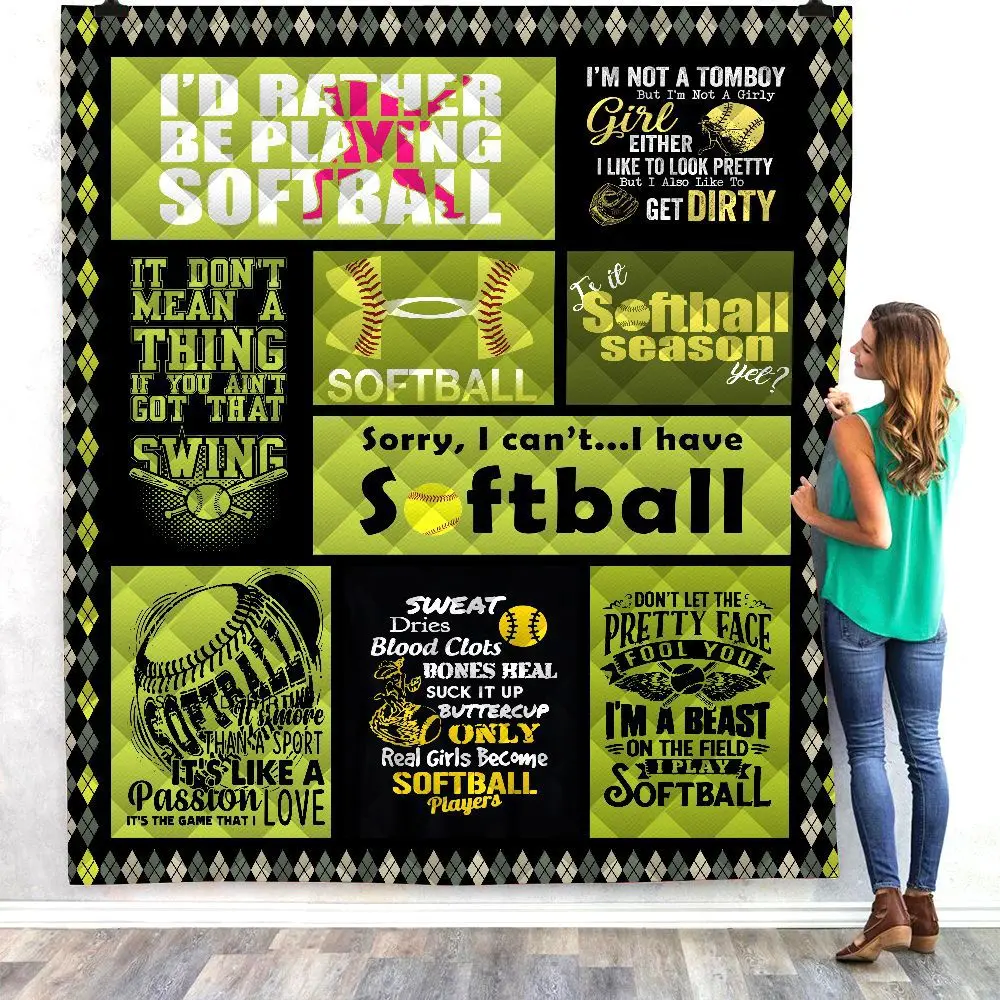 

SOFTBATFY Softball Warm Quilt Blanket for Bed Soft Dropshipping