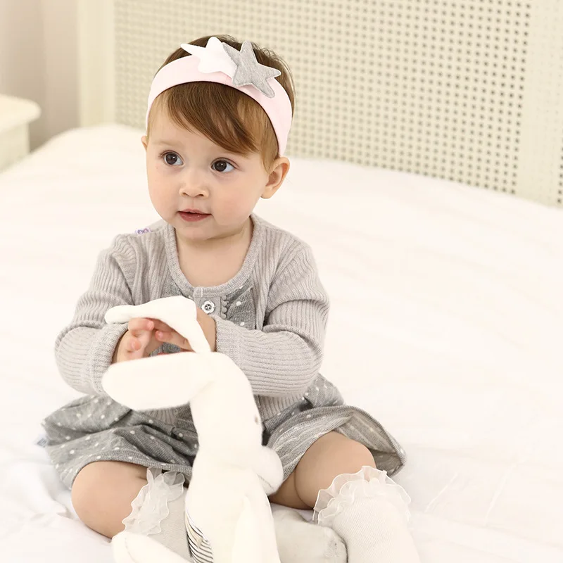 Newborn Baby Girls Cute Star Headbands Bandana Scarf Hair Band Infant Toddlers Headwrap Bebe Knot Headwear Head Accessories | Детская