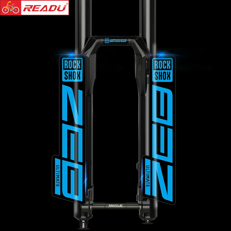 

READU 2021 Rockshox ZEB ULTIMATE Mountain Bike Front Fork Decals Bicycle Front Fork Stickers Bike Accessories