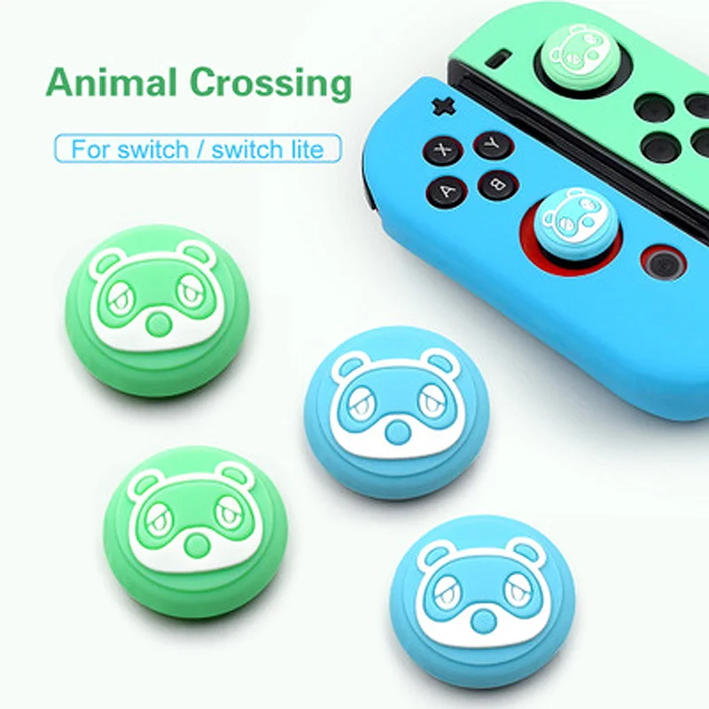 Силиконовый джойстик для пальца Grip Защитная крышка Nintendo Switch Joy con животных