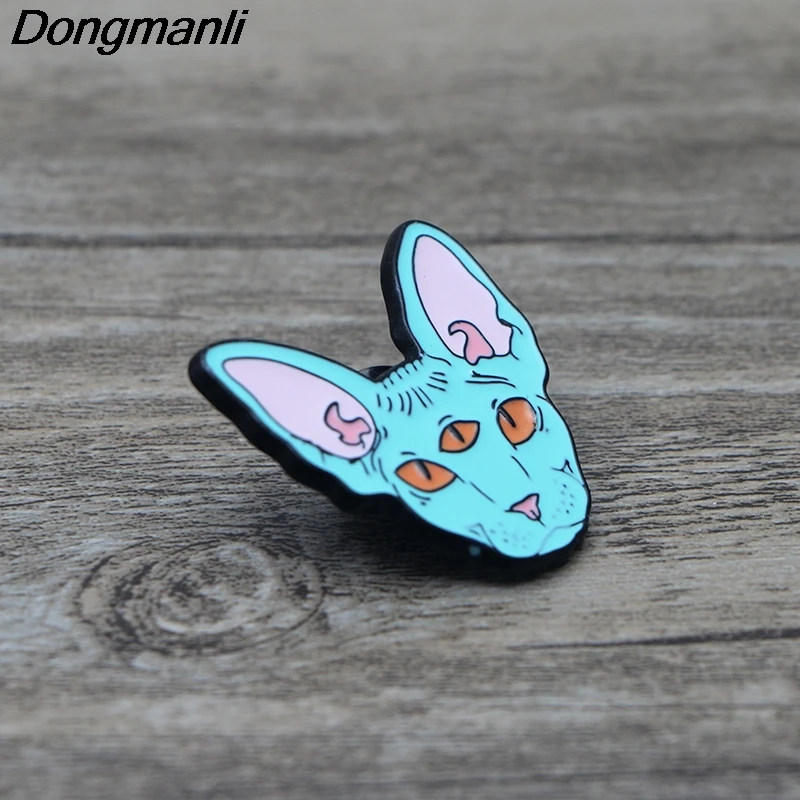 

O175 Cute Sphynx Cat Lapel Pins Enamel Pin Brooches Badges Backpack Bag Hats Accessories