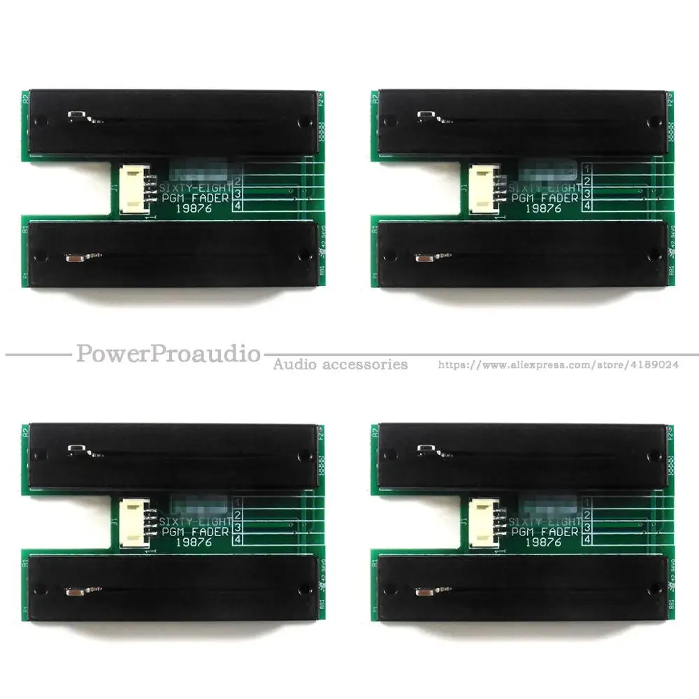 4pcs 68 Sixty-Eight PGM Fader Assy Channel PCB Board for Rane TT-M68SL