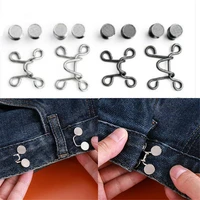 diy button metal jeans waist removable buckle nail free waist buckle detachable button waist adjustment button