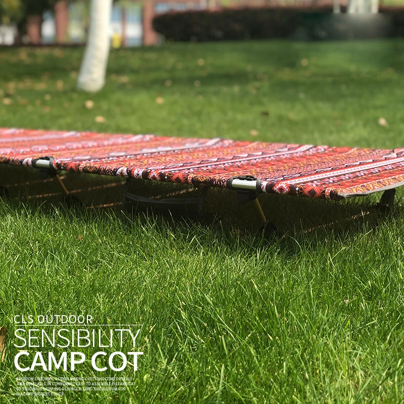 Компактная складная кровать для кемпинга отдыха на открытом воздухе пешего