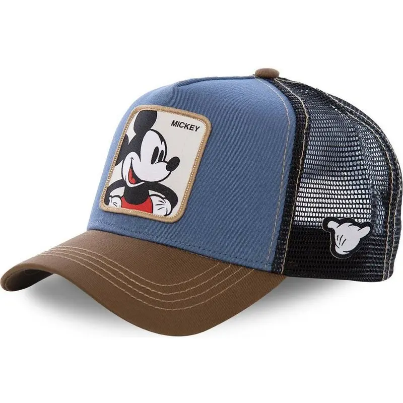 

Hip Hop Caps Women Men Sun Hat Mickey Fashion Baseball Cap Cartoon Net Gauze Cap Printing Donald Duck Dome Hats Travel 2021