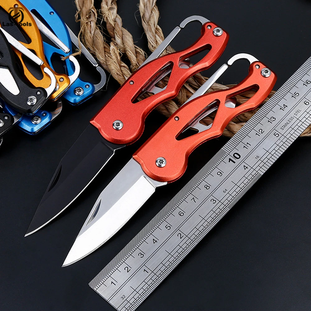 Портативный складной нож для чистки кожуры карманный карабин открытый ящик