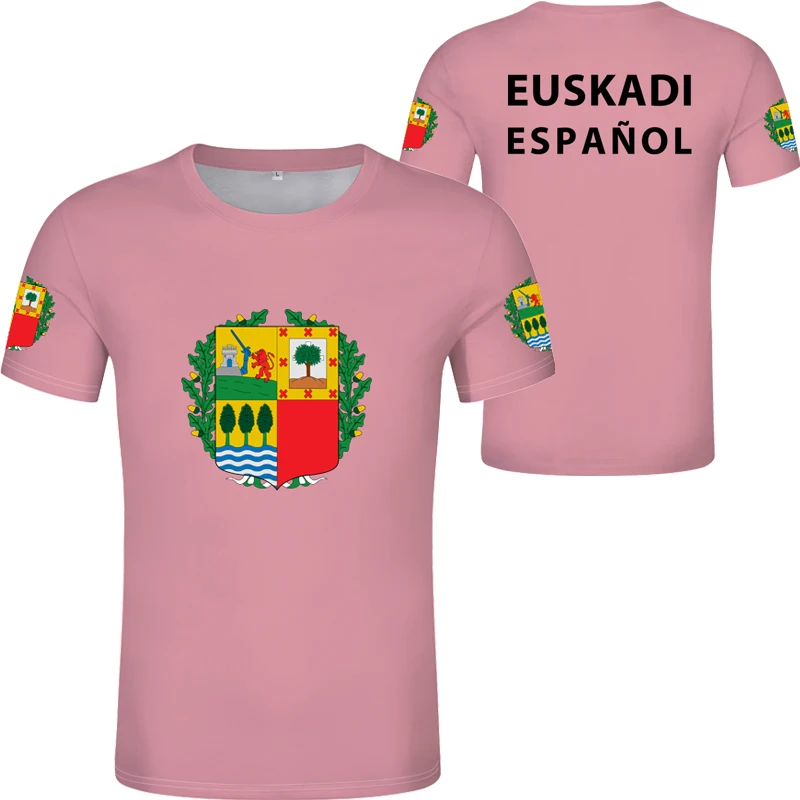 Футболка EUSKADI футболка с надписью билбо доностии и vitoria gasteiz испанская