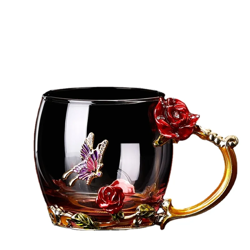 

Korean Travel Cofee Mug with Glass Straw Breakfast Cup Oatmeal Cereal with Spoon Cups Glass with Double Wall Bicchieri Vetro C