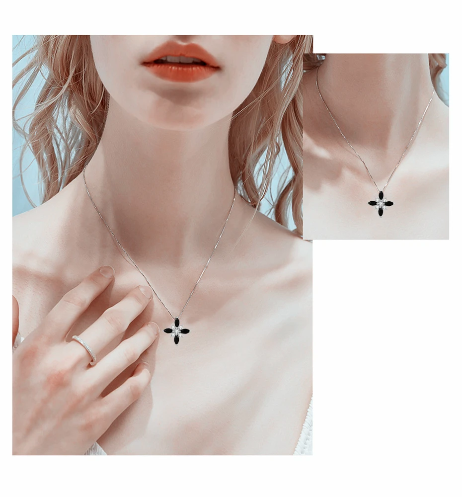 

SODROV 2020 New 925 Sterling Silver Fine Jewelry Sets Trendy Engagement Wedding Necklace+Earring for Women KI004