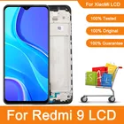 Оригинальный ЖК-дисплей 6,53 дюйма для Xiaomi Redmi 9, ЖК-дисплей, сенсорный экран, дигитайзер в сборе с рамкой для Redmi 9 M2004J19AG M2004J19C