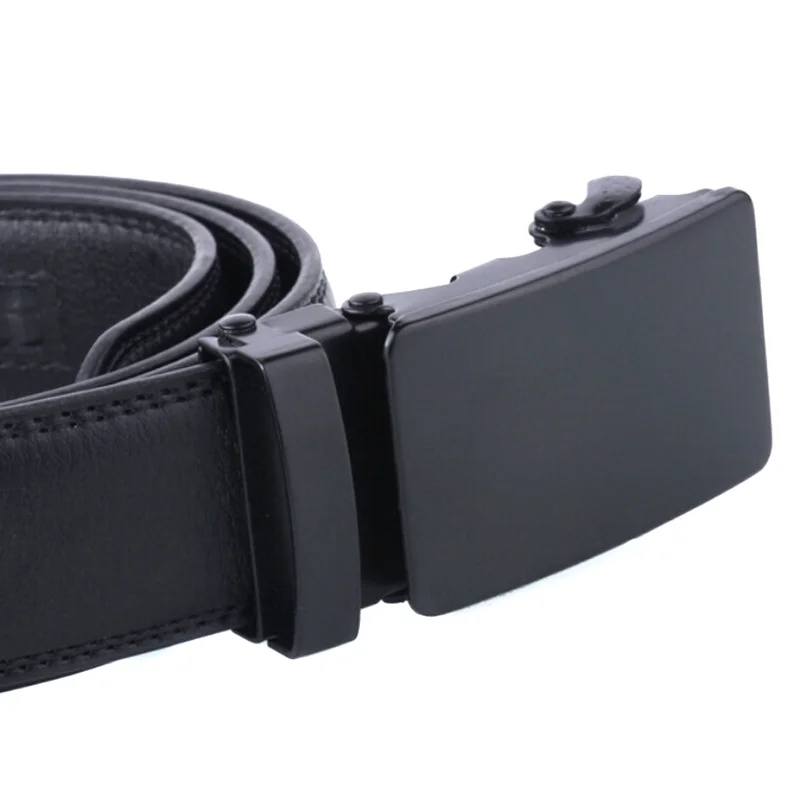

1pc Men's Automatic Buckle Belt Slip Buckle Business Casual Leather Waist Belt