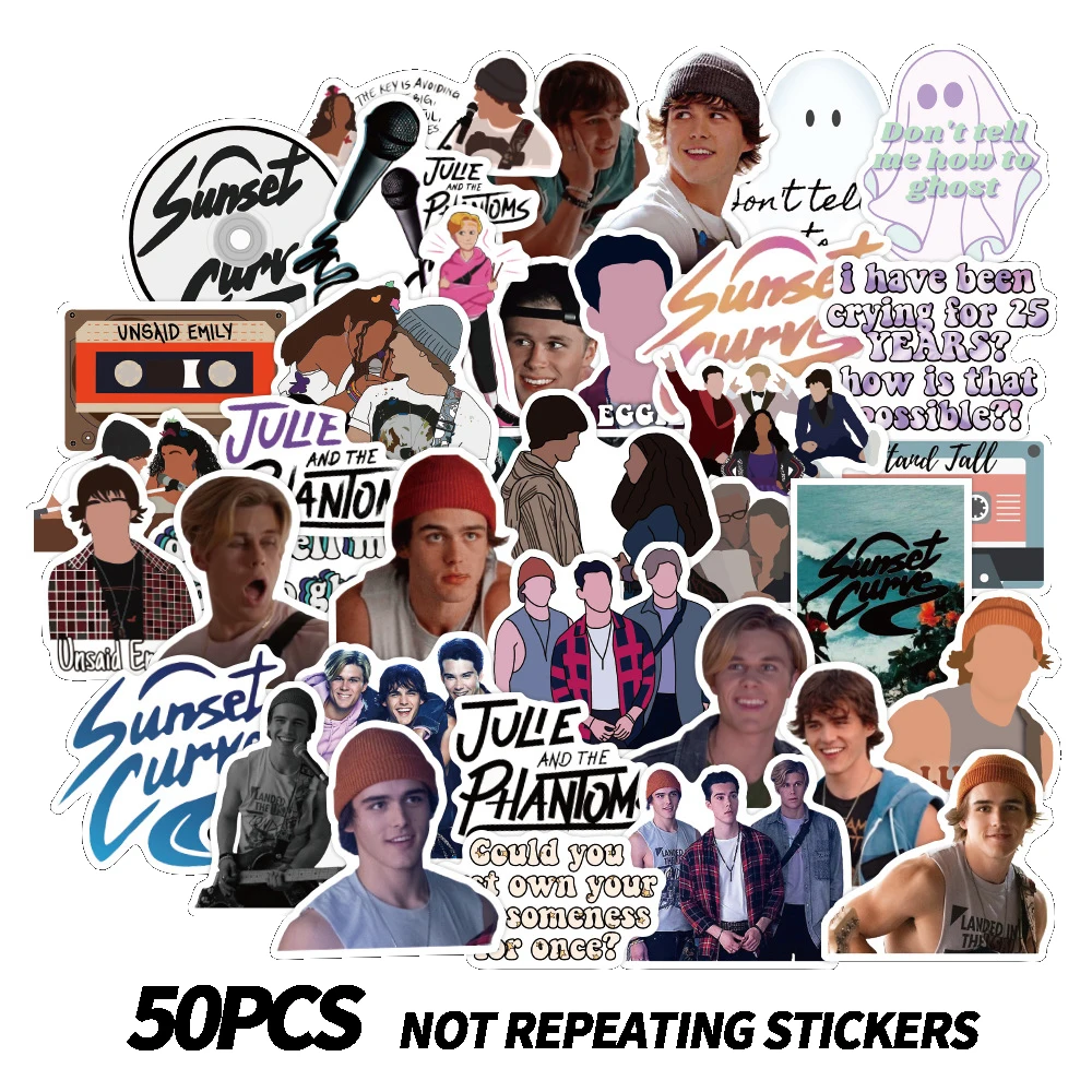 

50pcs Boy Star Graffiti Stickers Julie and The Phantoms Sticker Children Toys for Suitcase Guitar Fridge Waterproof Gifts Decals