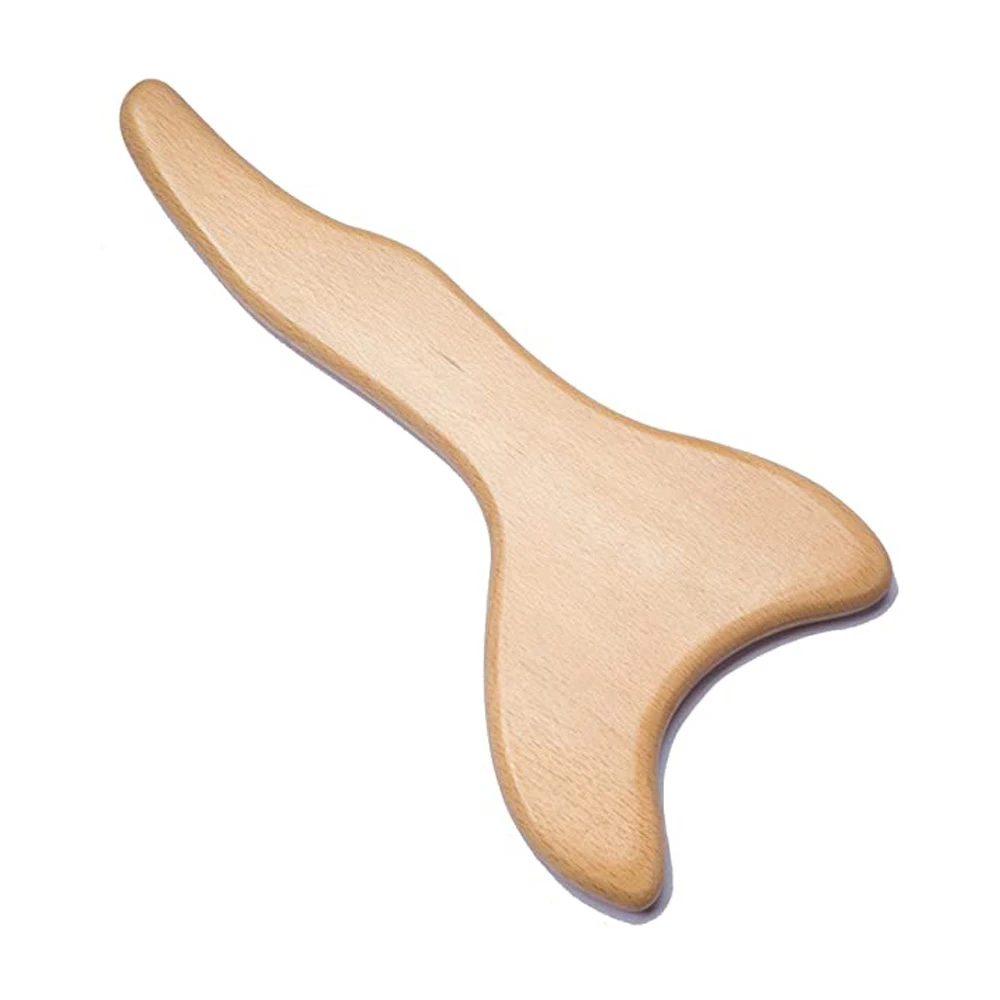 

Beech Gua Sha Scraper Scraping Plate Can Be Used for The Whole Body Back Meridian Beauty Dredge Board Carbonized Acupuncture